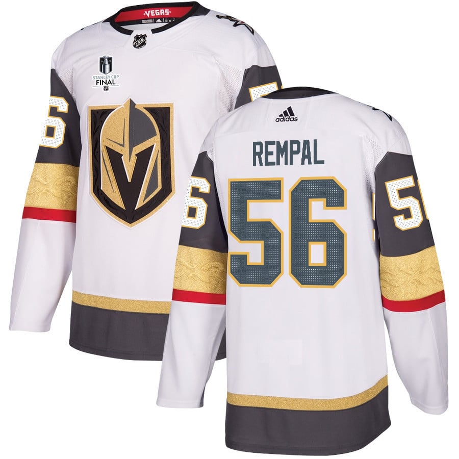 Sheldon Rempal 56 Vegas Golden Knights Stanley Cup 2023 Final Patch Away Breakaway Men Jersey - White - JS193 