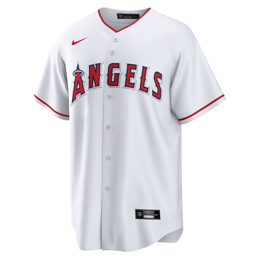 Alternative view of Shohei Ohtani 17 Los Angeles Angels Signed City 2023 Home Player Men Jersey - White 