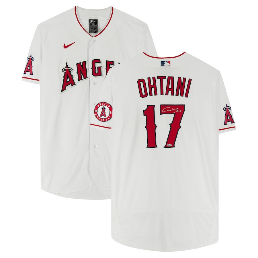 Shohei Ohtani 17 Los Angeles Angels Signed Jersey - White 