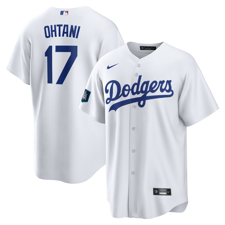 Shohei Ohtani 17 Los Angeles Dodgers 2024 MLB World Tour Seoul Series Home Player Men Jersey - White 