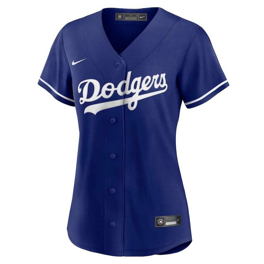 Alternative view of Shohei Ohtani 17 Los Angeles Dodgers Alternate Jersey - Women Royal Jersey 