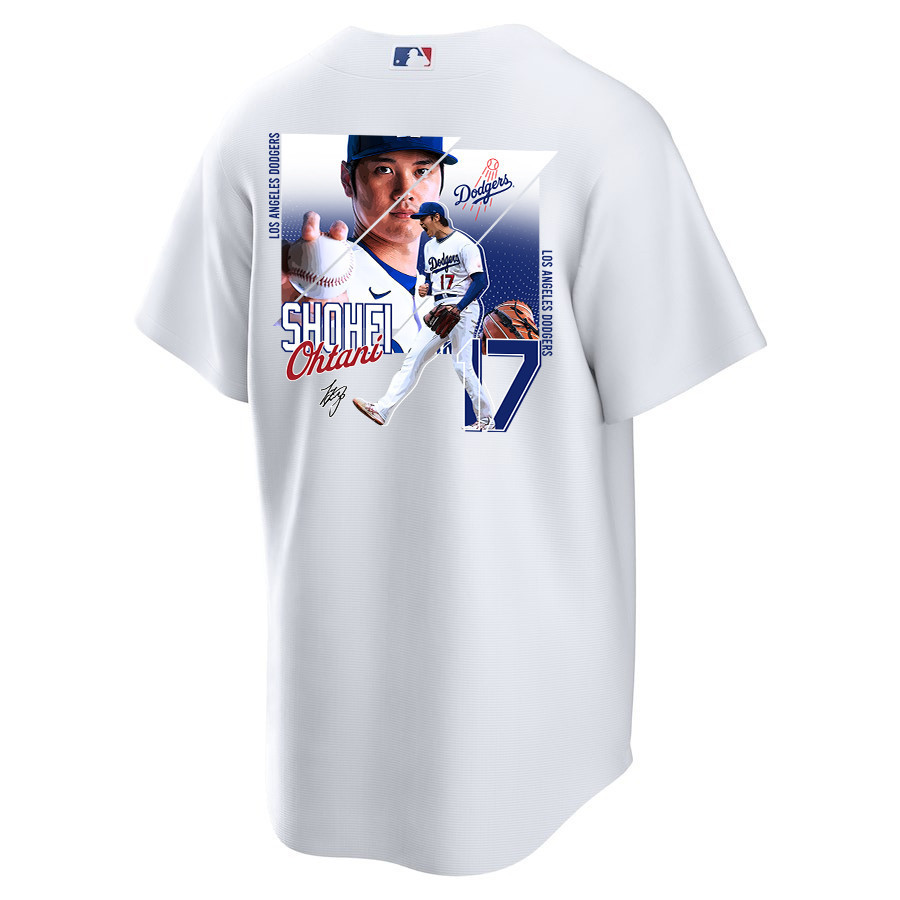 Alternative view of Shohei Ohtani 17 Los Angeles Dodgers Signed Greatest Sho On Earth 2023 Home Men Jersey - White 