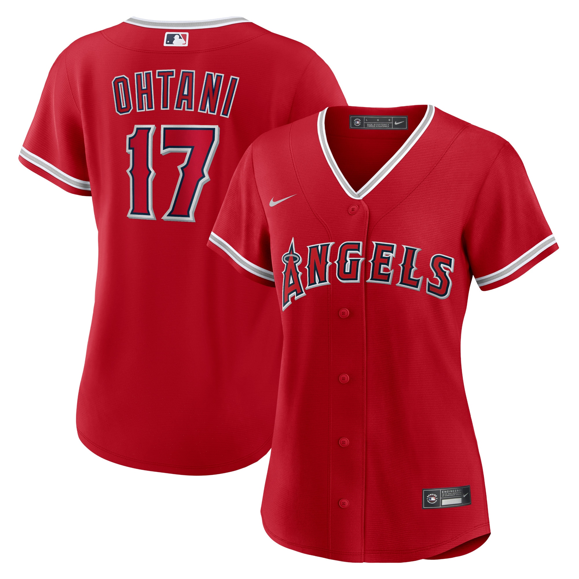 Shohei Ohtani Los Angeles Angels Women's Replica Player Jersey - Red