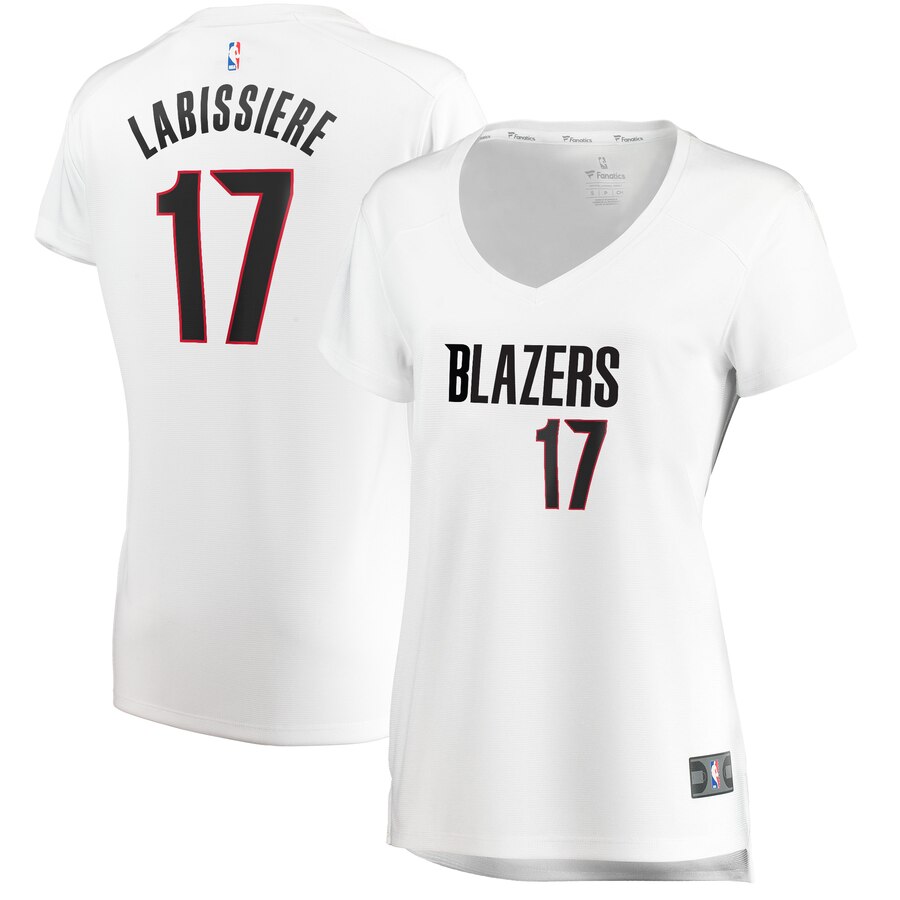 Skal Labissiere Portland Trail Blazers Fanatics Branded Women's Fast Break Player Jersey - Association Edition - White