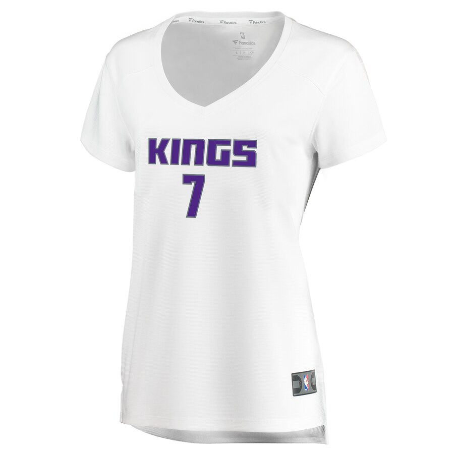 Alternative view of Skal Labissiere Sacramento Kings Fanatics Branded Women's Fast Break Replica Jersey - Association Edition - White