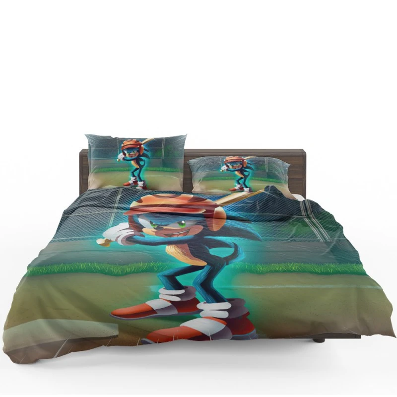 Sonic The Hedgehog Movie Baseball Bedding Set - Custom Bedding Set