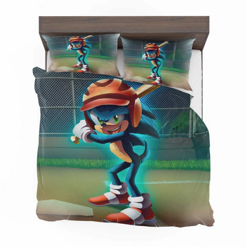 Alternative view of Sonic The Hedgehog Movie Baseball Bedding Set - Custom Bedding Set