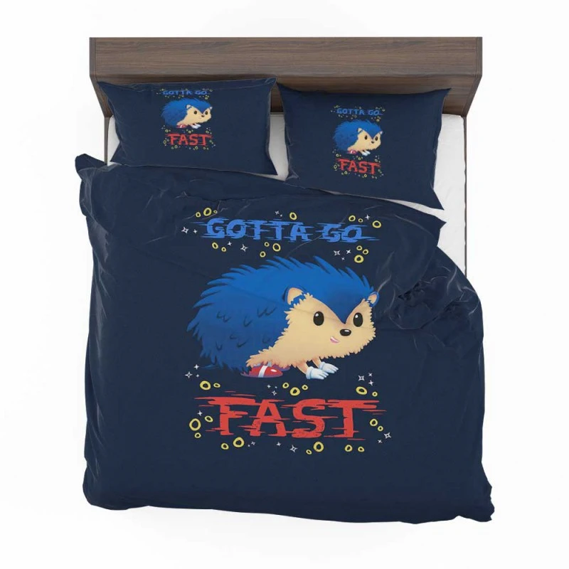 Alternative view of Sonic The Hedgehog Movie Gotta Go Fast Bedding Set - Custom Bedding Set