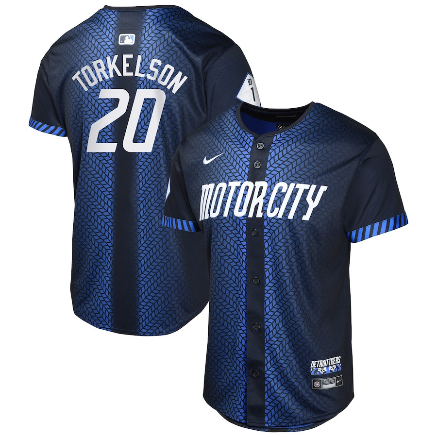 Spencer Torkelson 20 Detroit Tigers 2024 City Connect Limited YOUTH Jersey - Navy
