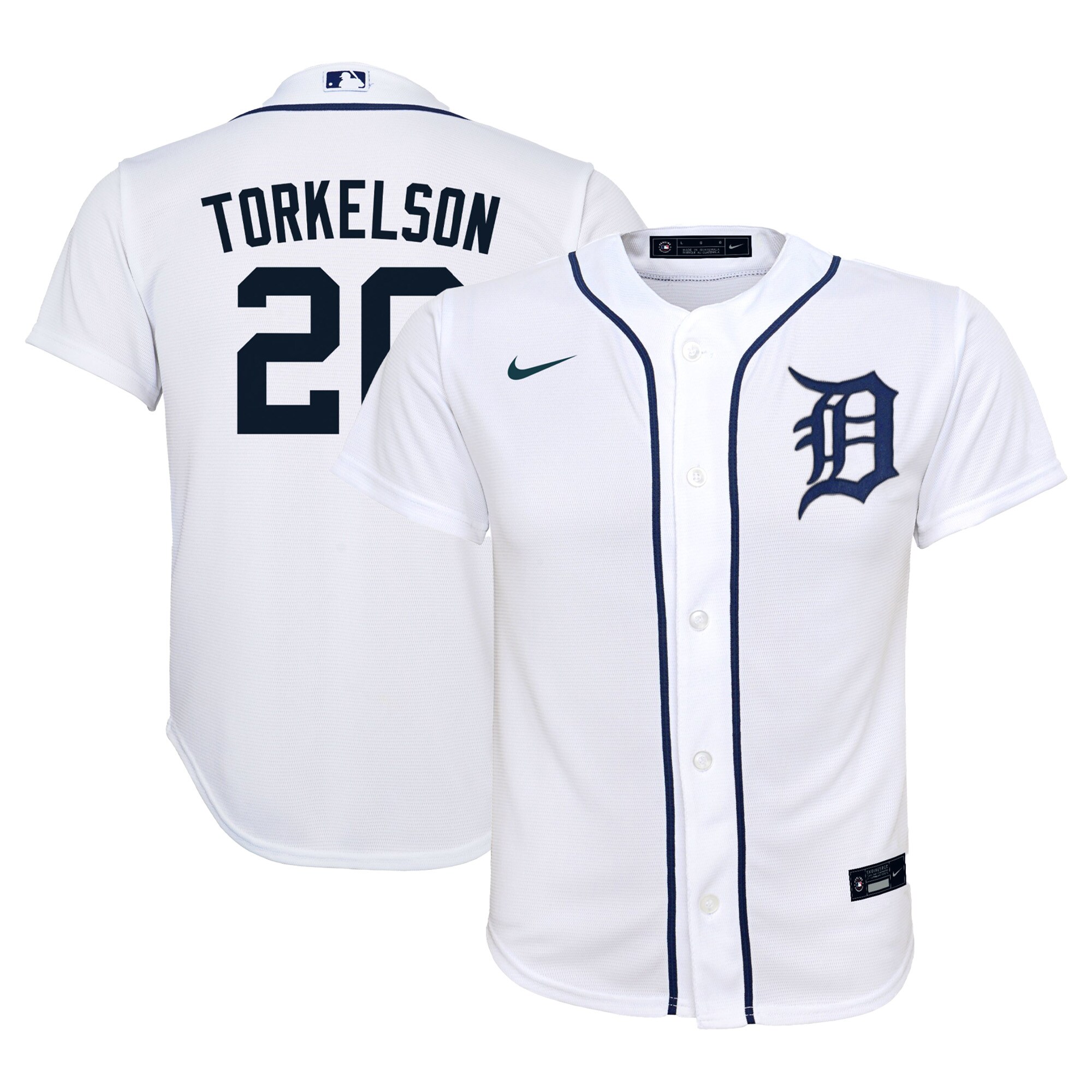 Spencer Torkelson Detroit Tigers Youth Home Replica Player Jersey - White