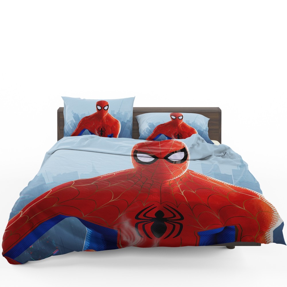 Spider-Man Into The Spider-Verse Movie MCU Bedding Set - Custom Bedding Set