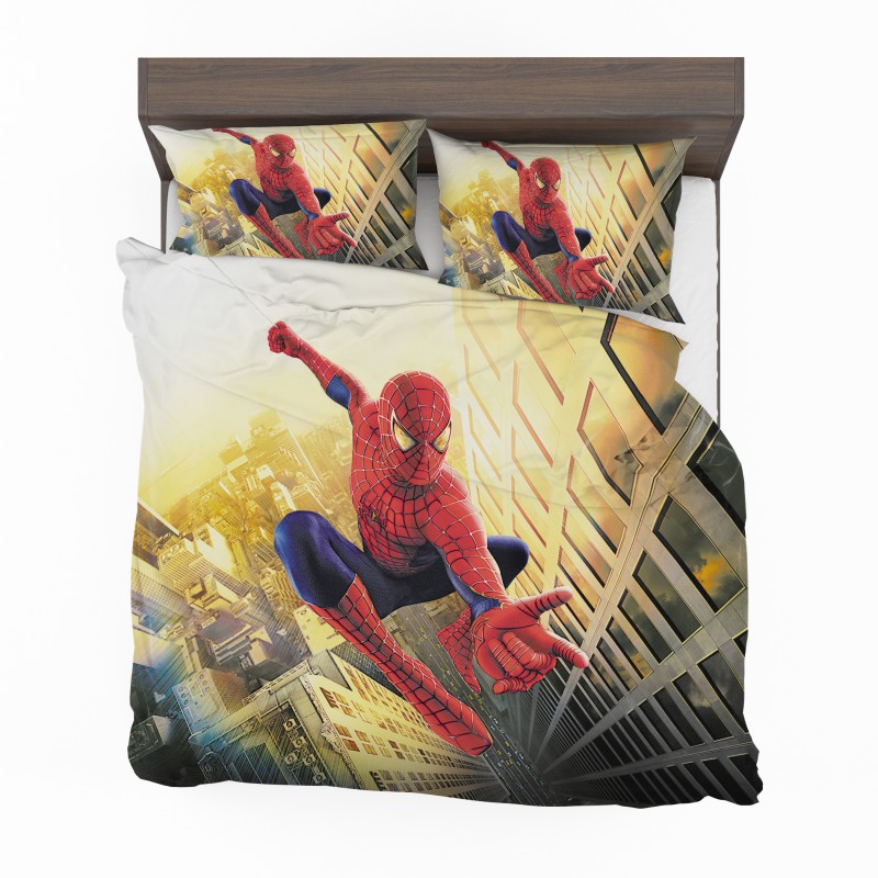 Alternative view of Spider Man Marvel Comics Avengers Comforter Set - Custom Bedding Set
