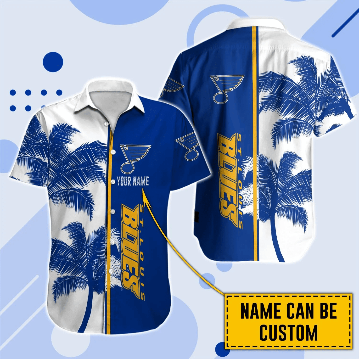 Alternative view of St. Louis Blues Hawaiian Shirt And Set - Customized - JS861 