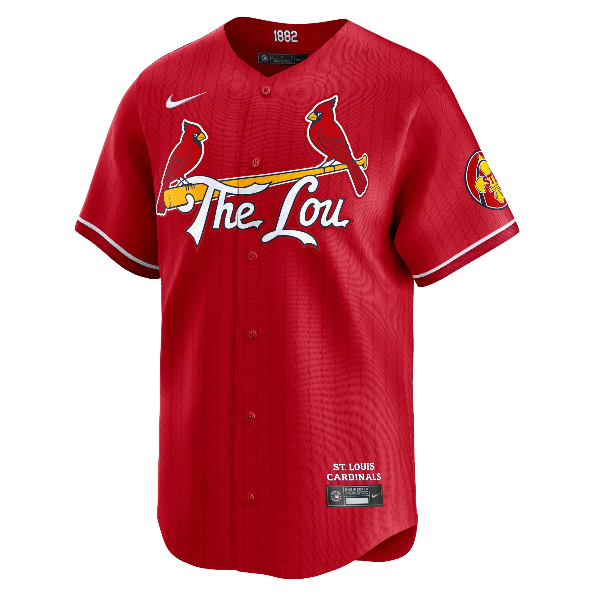 Alternative view of St. Louis Cardinals 2024 City Connect Limited Jersey - Red