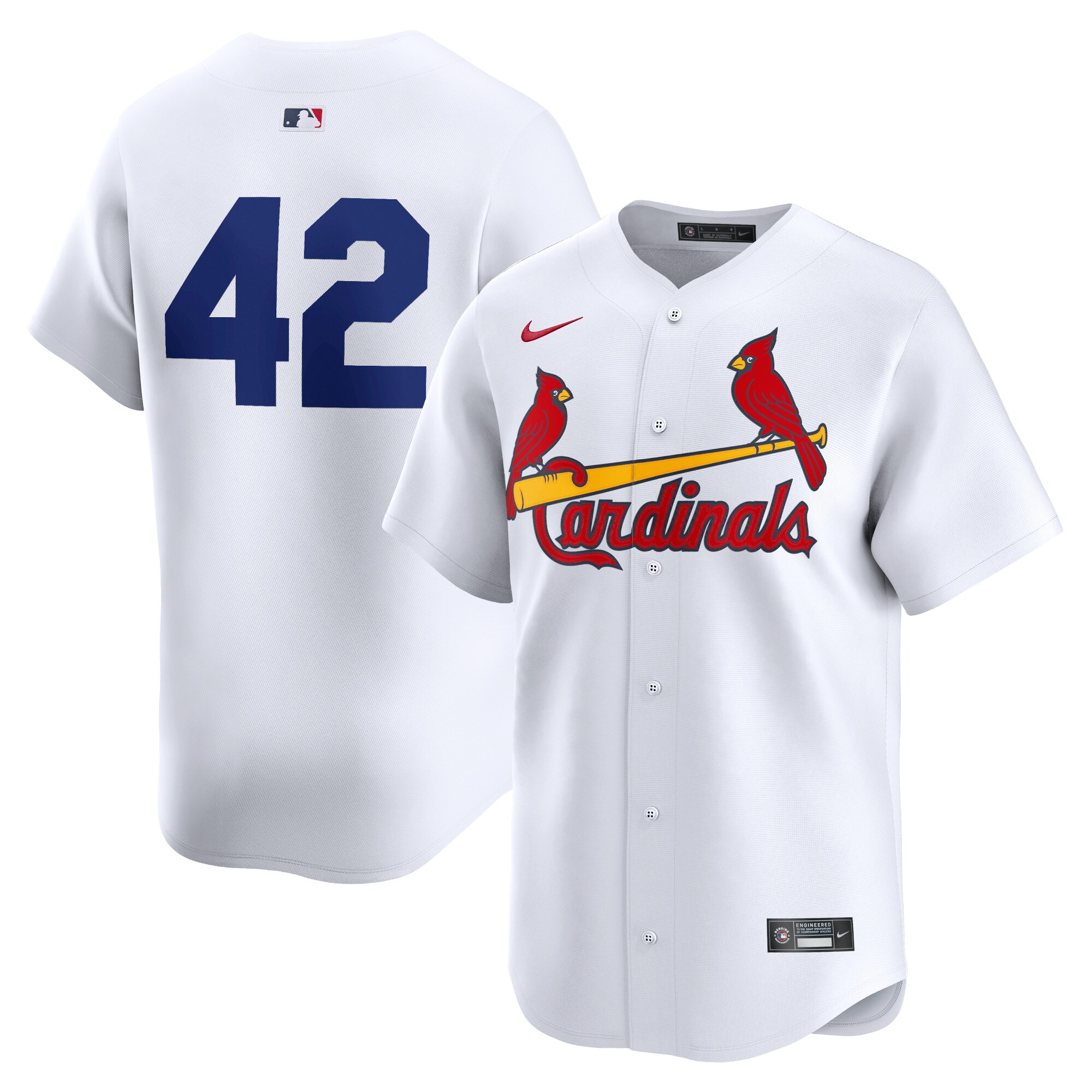 St. Louis Cardinals 2024 Jackie Robinson Day Home Limited Jersey White