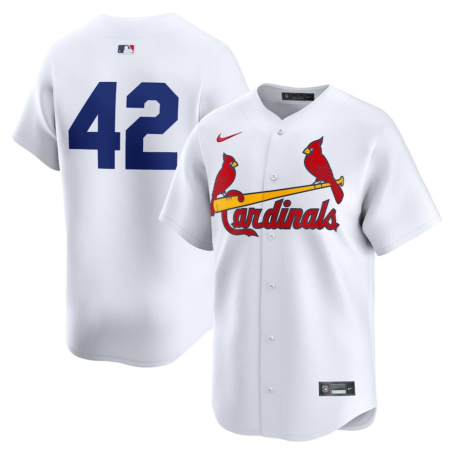 St. Louis Cardinals 2024 Jackie Robinson Day Home Men Limited Jersey - White 