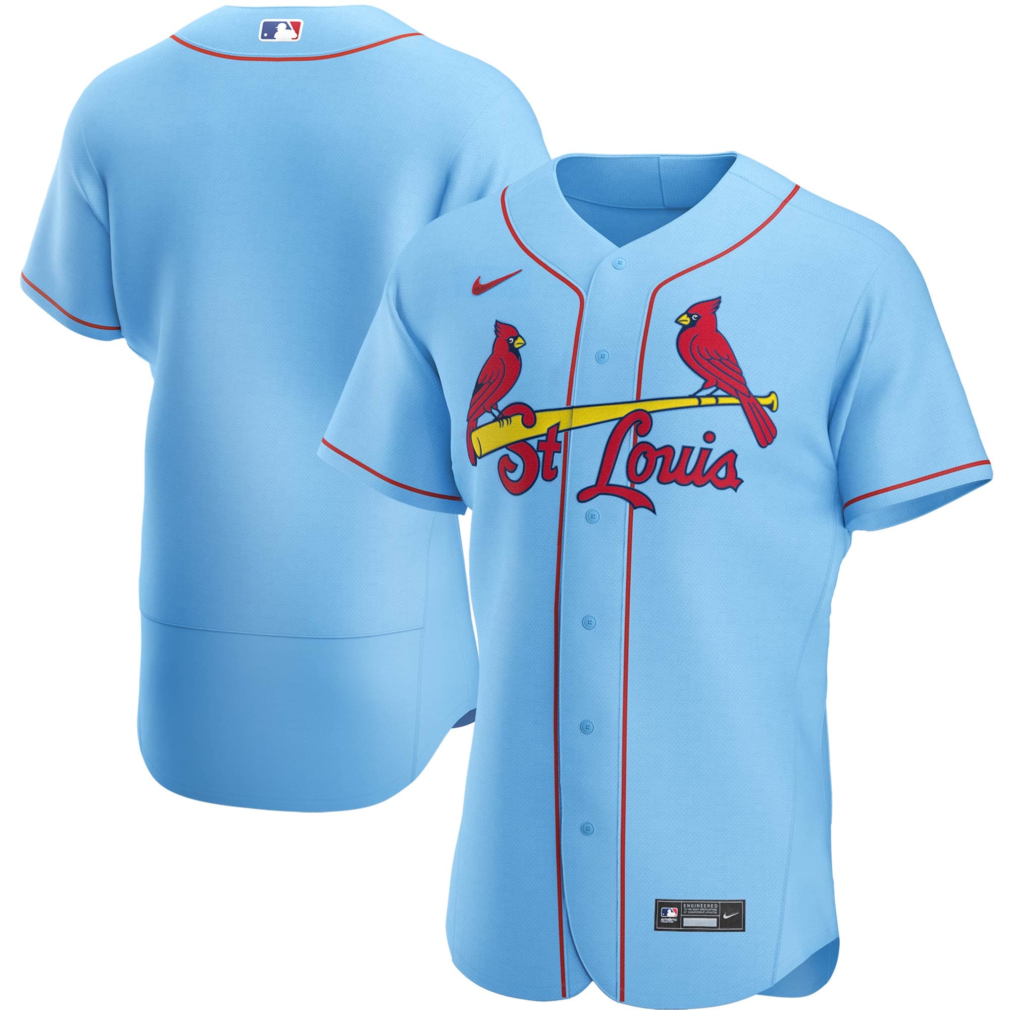 St. Louis Cardinals Alternate Authentic Team Jersey - Light Blue