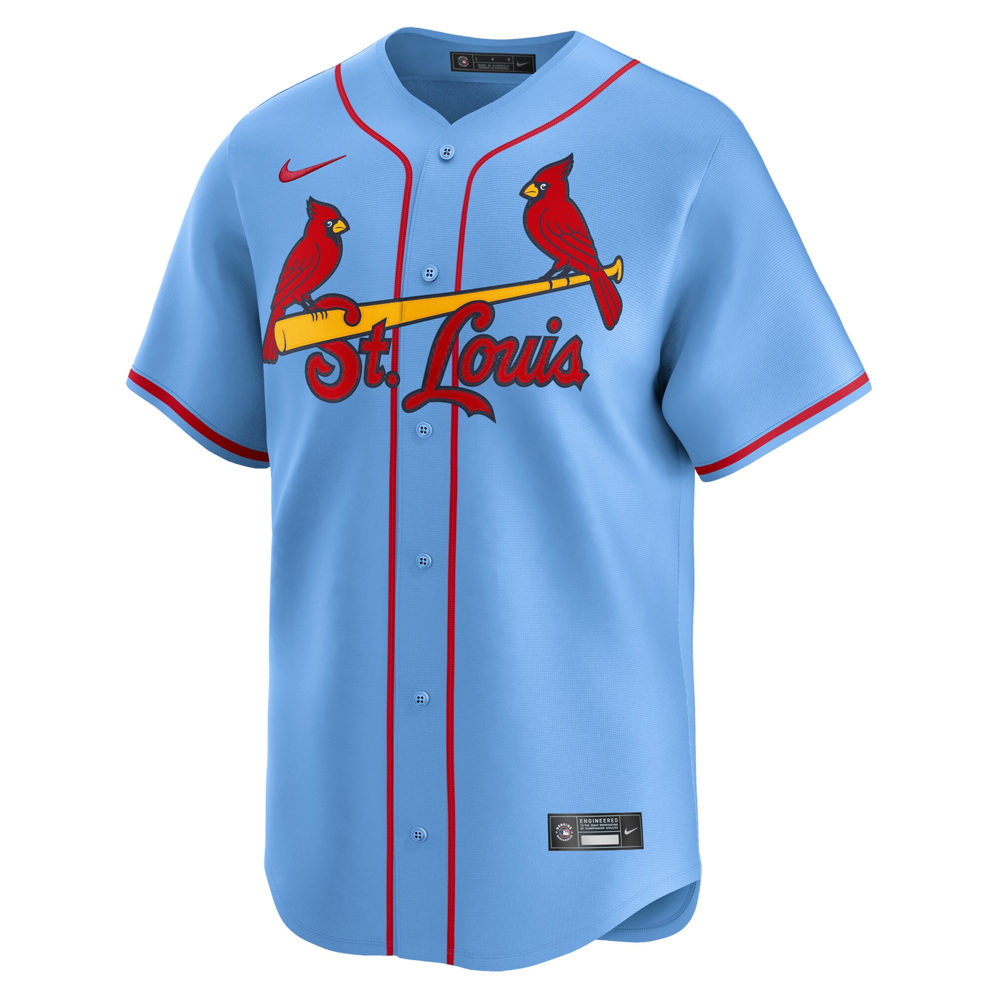 Alternative view of St. Louis Cardinals Alternate Limited JerseyÃƒâ€šÃ‚Â ÃƒÂ¢Ã¢â€šÂ¬Ã¢â‚¬Å“ Light Blue