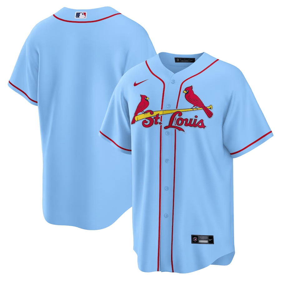 St. Louis Cardinals Alternate Men Jersey - Light Blue 