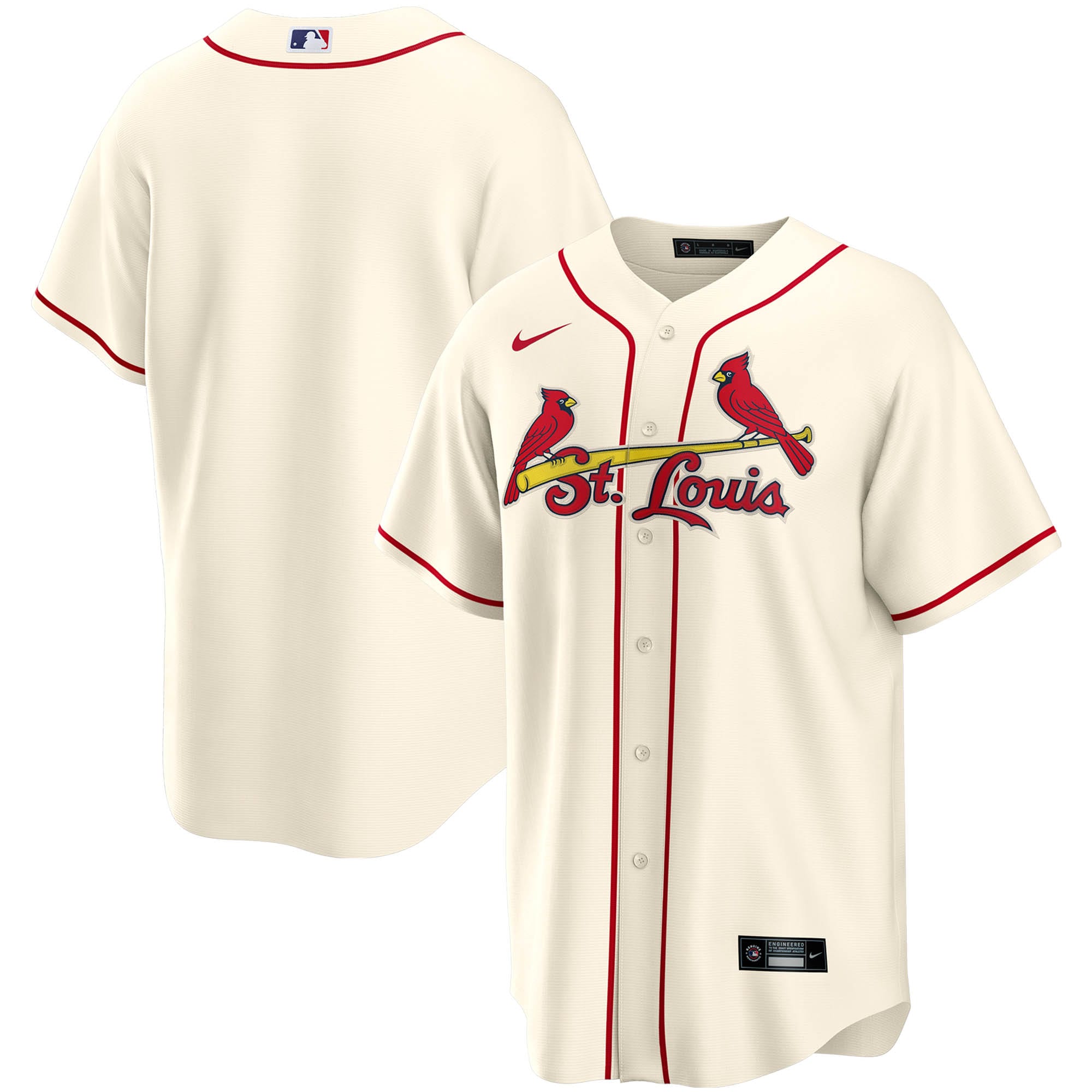 St. Louis Cardinals Alternate Replica Team Jersey - Cream