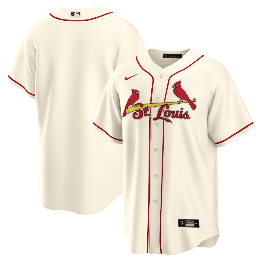 St. Louis Cardinals Alternate Team Men Jersey - Cream 