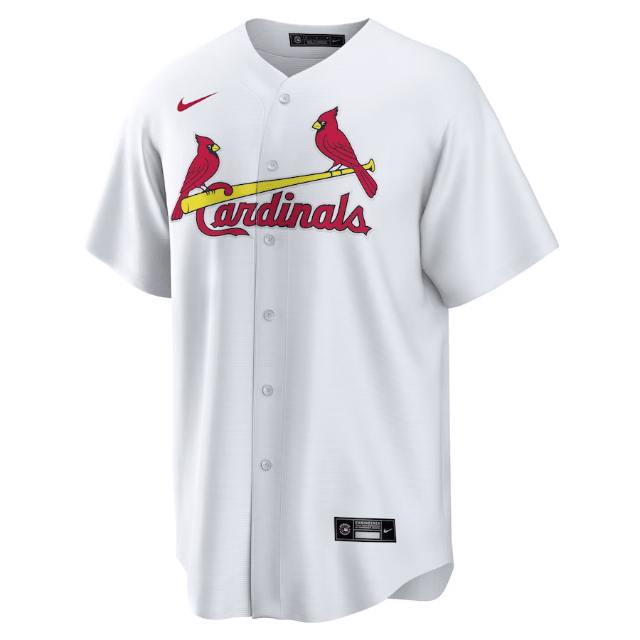 Alternative view of St. Louis Cardinals Home Blank Men Jersey - White 
