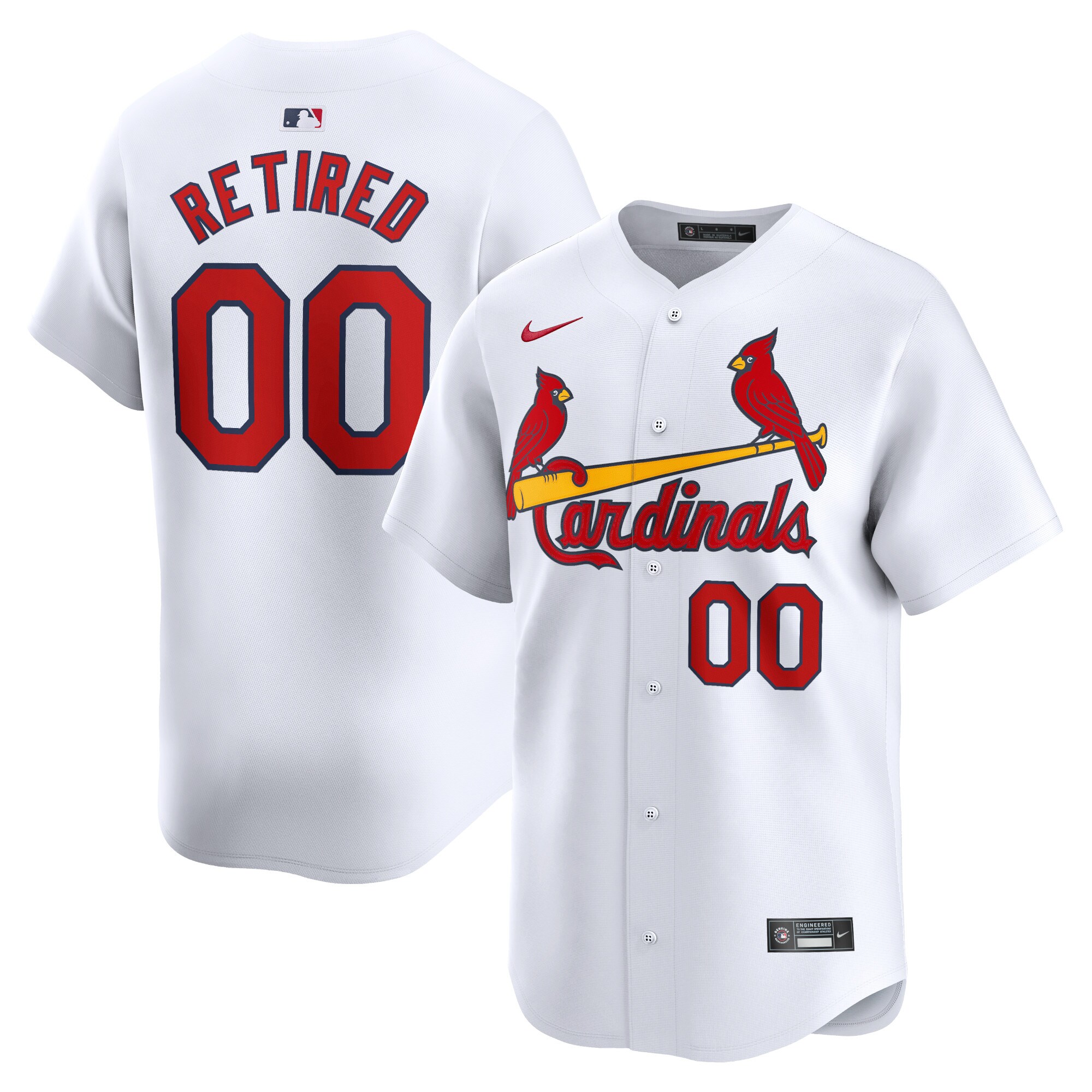 St. Louis Cardinals Home Limited Pick-a-player Retired Roster Jersey - White