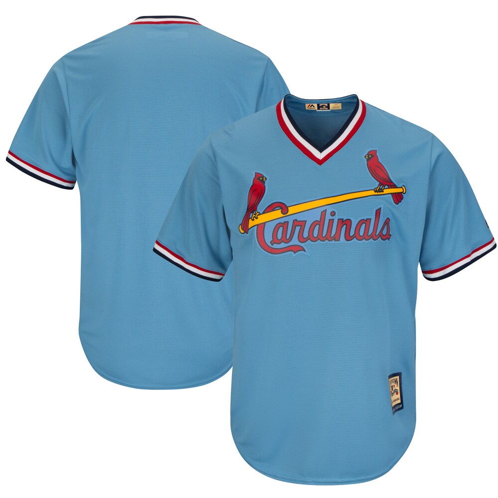 St. Louis Cardinals Majestic Cooperstown Cool Base Team Jersey - Light Blue