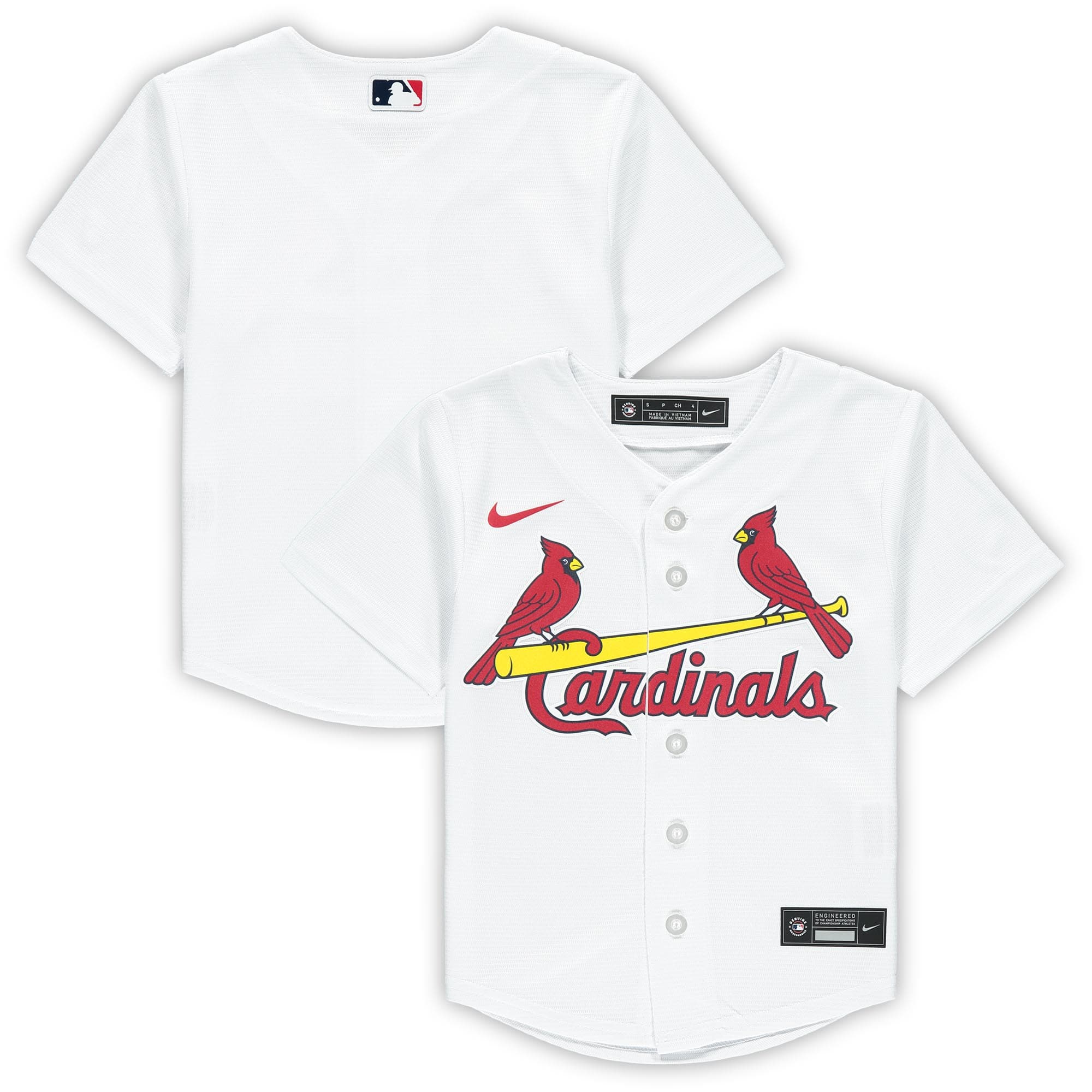 St. Louis Cardinals Preschool Home Replica Team Jersey - White