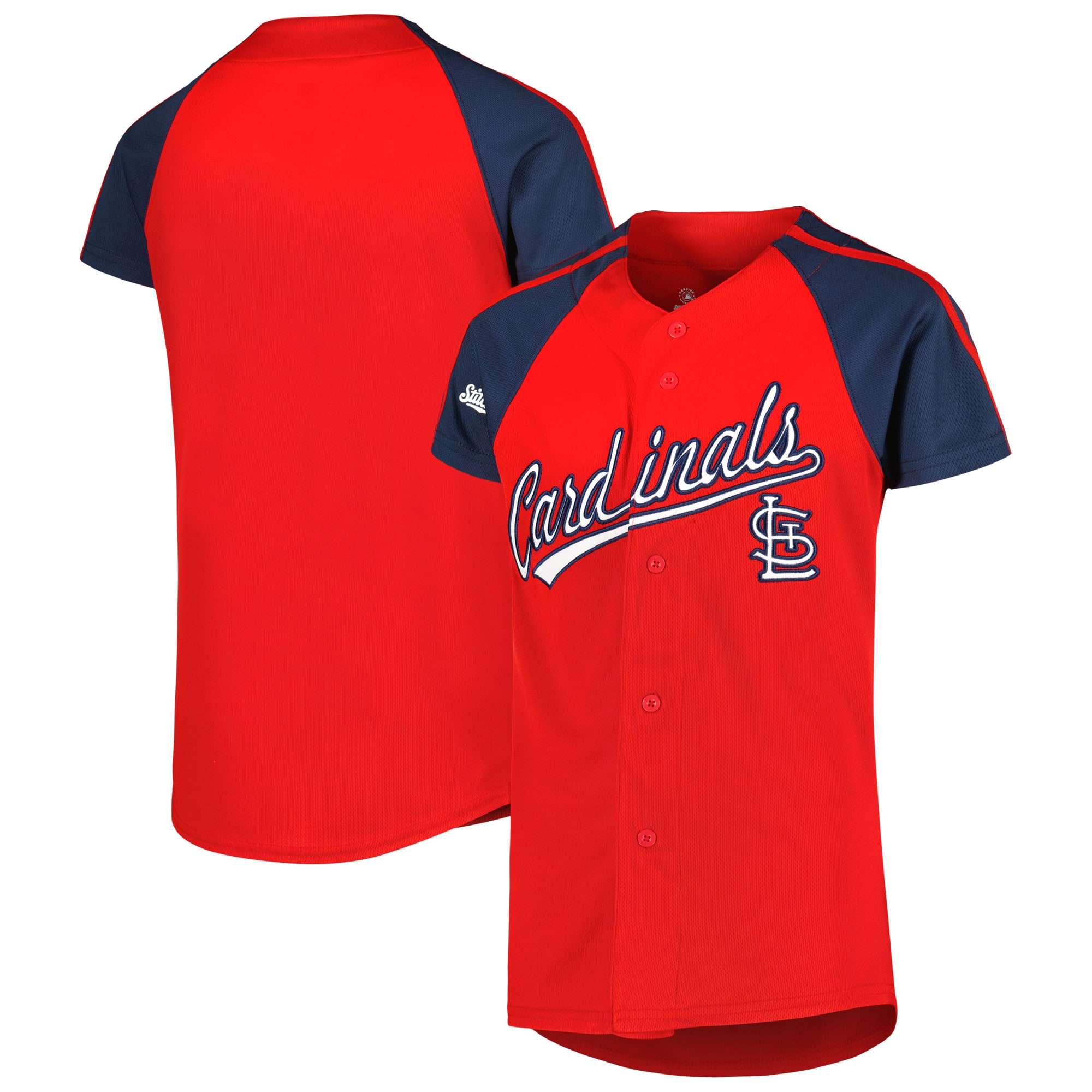St. Louis Cardinals Stitches Youth Team Jersey - Red/navy
