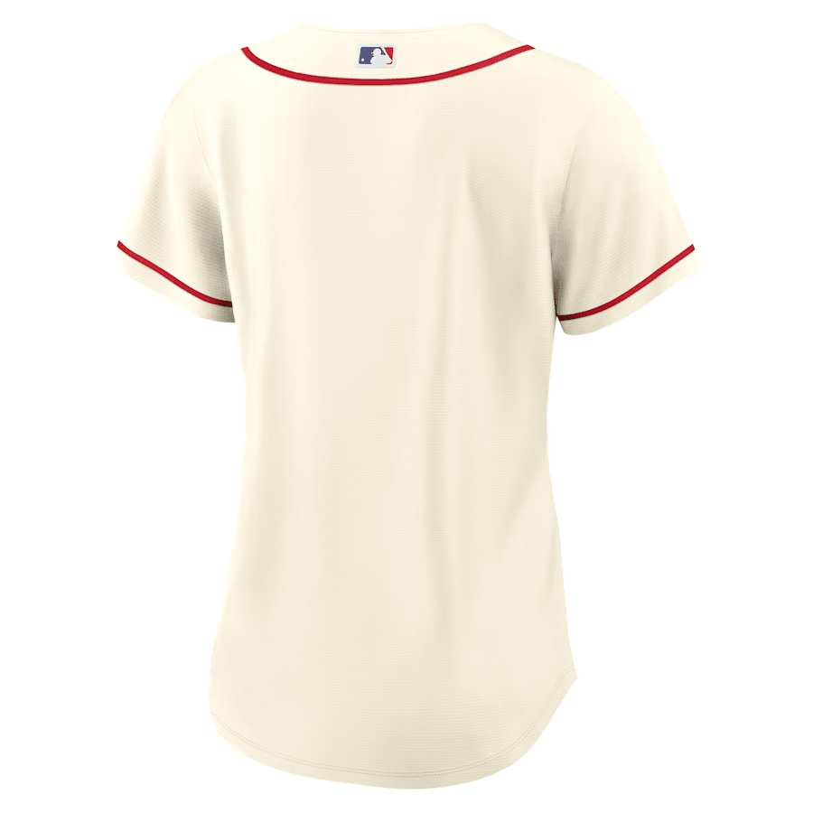 Alternative view of St. Louis Cardinals Women Alternate Jersey - Cream 