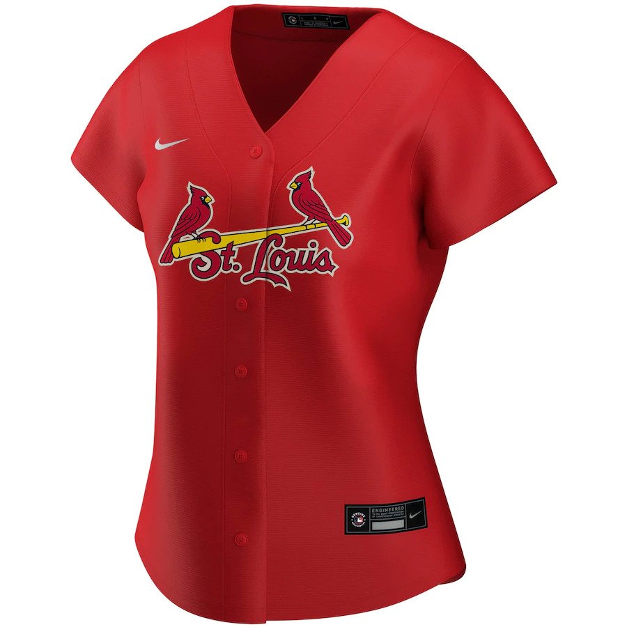 Alternative view of St. Louis Cardinals Women's Alternate 2020 Replica Team Jersey ÃƒÂ¢Ã¢â€šÂ¬Ã¢â‚¬Å“ Red