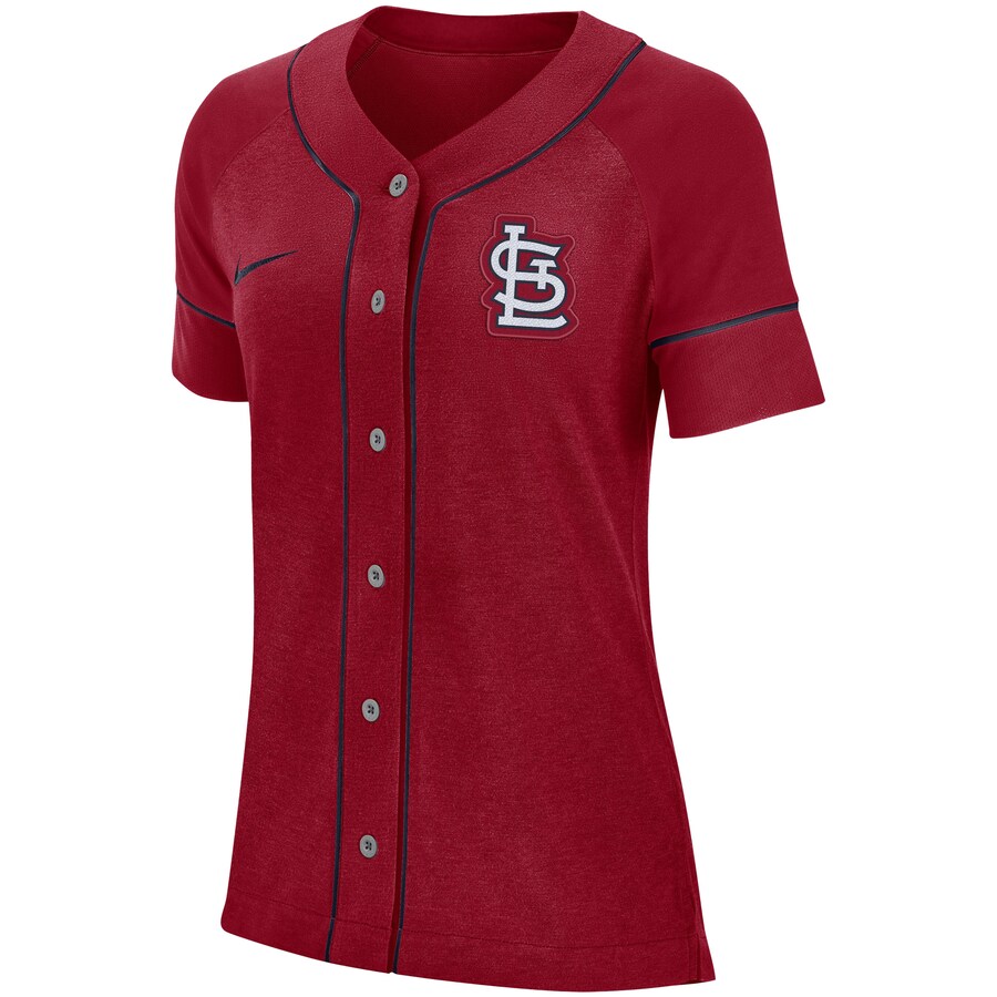 Alternative view of St. Louis Cardinals Women's Classic Baseball Jersey - Red