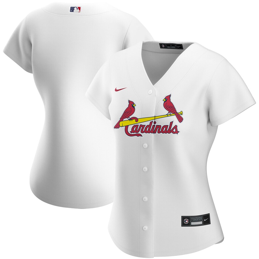 St. Louis Cardinals Women's Home 2020 Replica Jersey ÃƒÂ¢Ã¢â€šÂ¬Ã¢â‚¬Å“ White