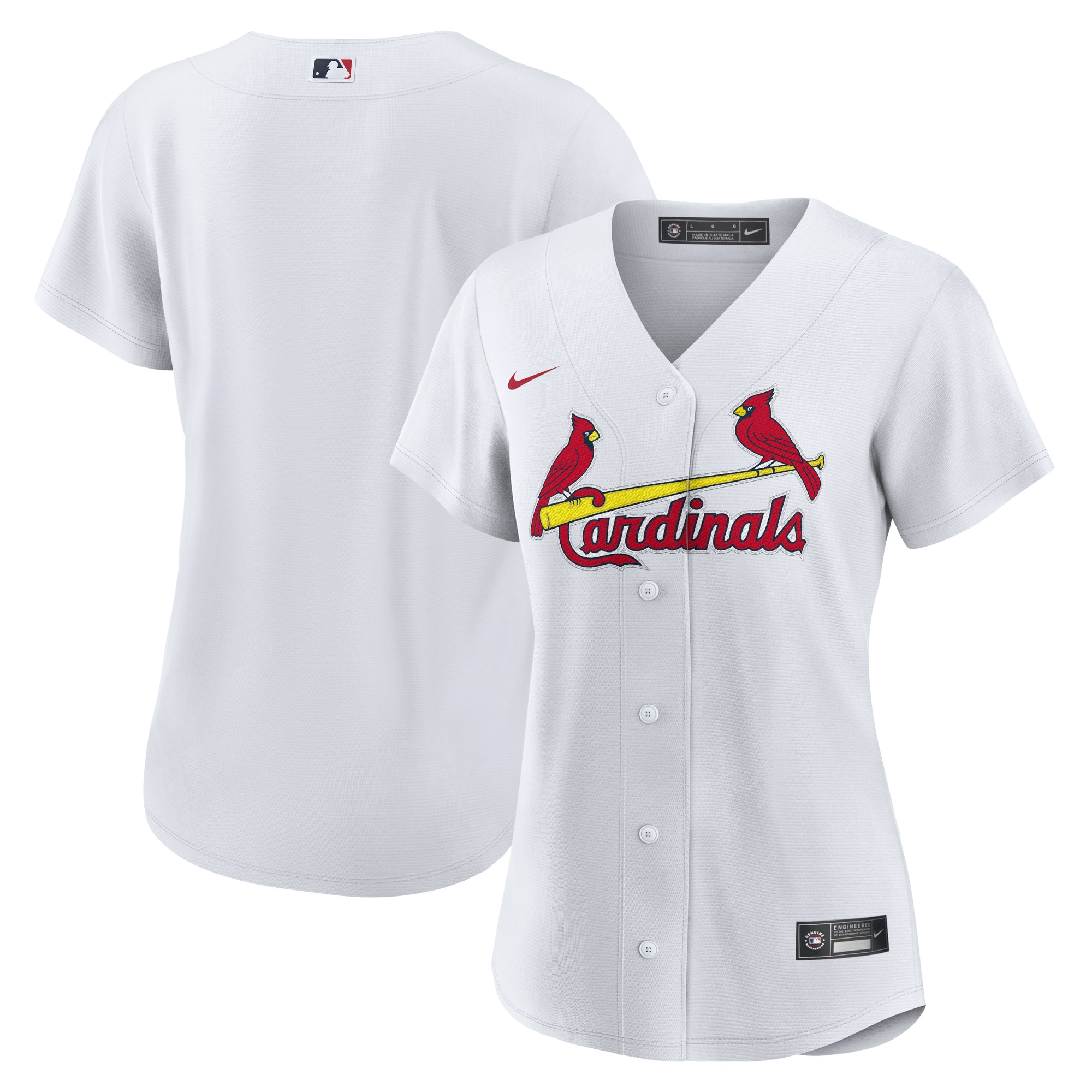 St. Louis Cardinals Women's Home Blank Replica Jersey - White