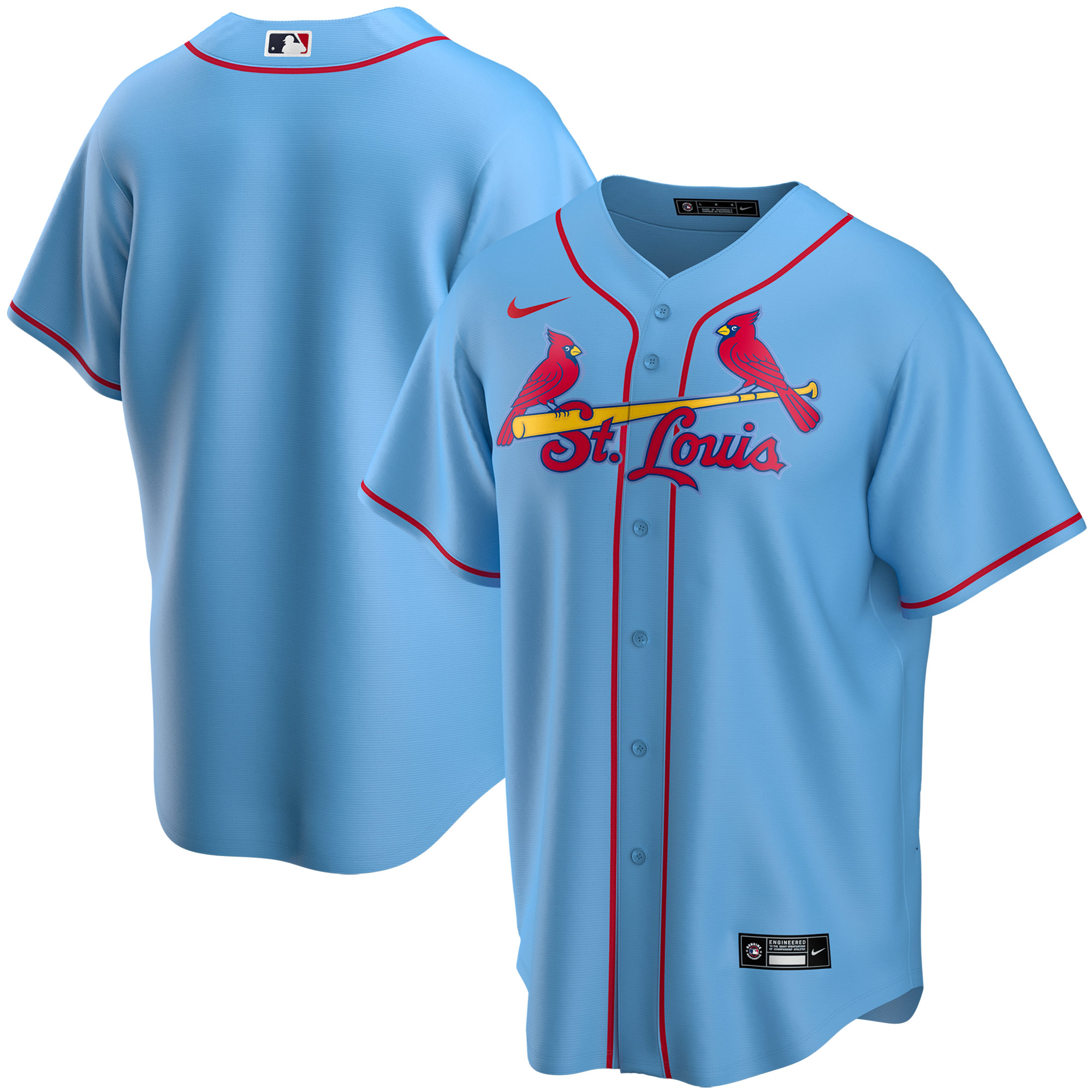 St. Louis Cardinals Youth Alternate Replica Team Jersey - Light Blue