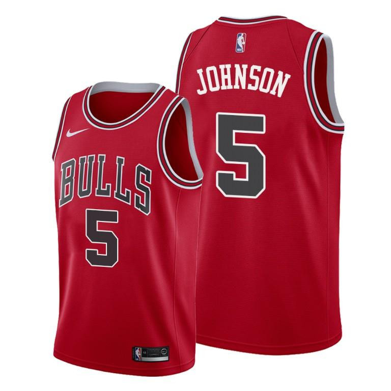 Stanley Johnson Chicago Bulls Red Icon Edition Jersey 5 - Men Jersey - JS919 
