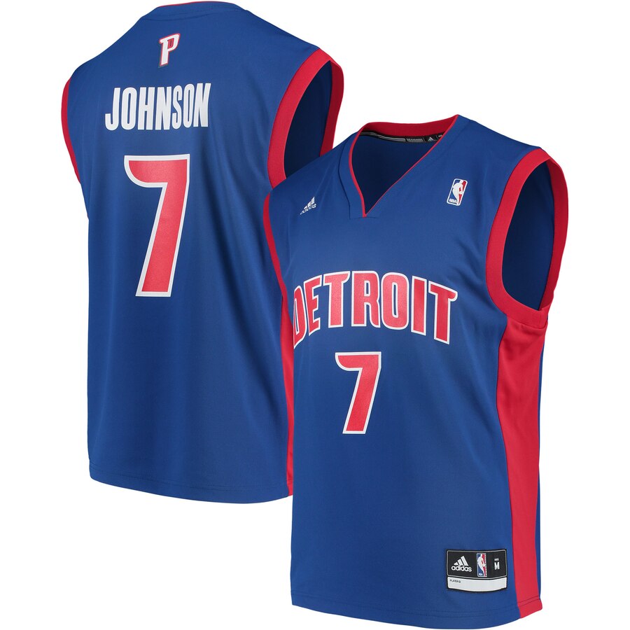 Stanley Johnson Detroit Pistons Adidas Road Replica Jersey - Blue