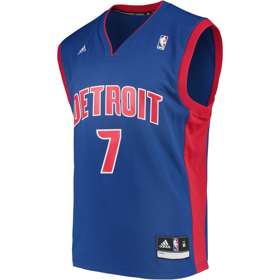 Alternative view of Stanley Johnson Detroit Pistons Adidas Road Replica Jersey - Blue