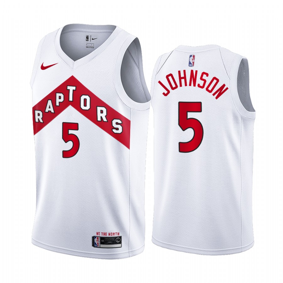 Stanley Johnson Toronto Raptors White Association Edition 2020-21 Jersey