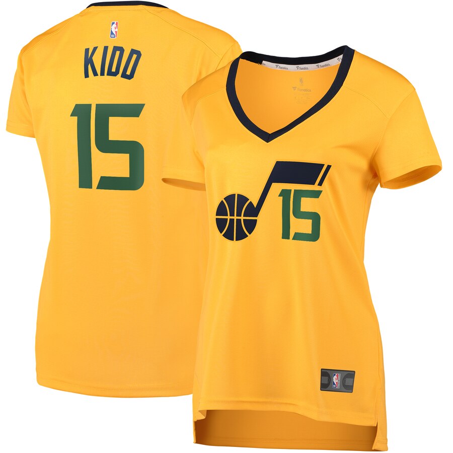 Stanton Kidd Utah Jazz Fanatics Branded Women's Fast Break Replica Jersey Gold - Statement Edition