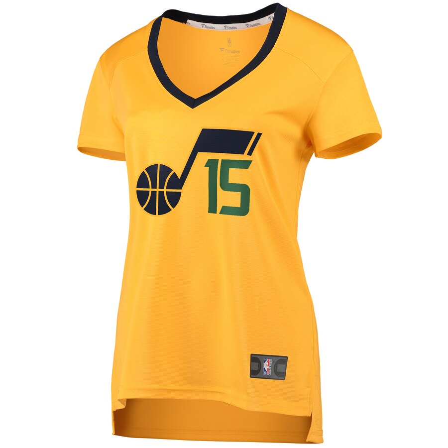 Alternative view of Stanton Kidd Utah Jazz Fanatics Branded Women's Fast Break Replica Jersey Gold - Statement Edition