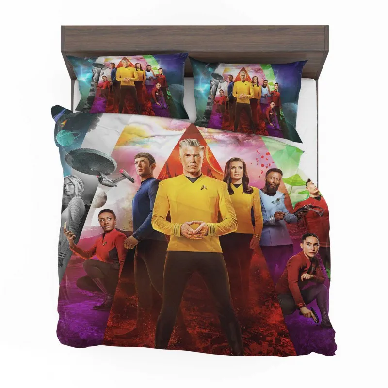 Alternative view of Star Trek Strange New Worlds Exploration Bedding Set - Custom Bedding Set