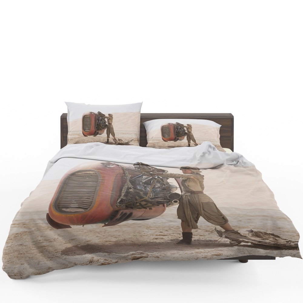 Star Wars Episode VII The Force Awakens Movie Daisy Ridley Rey Star Wars Bedding Set - Custom Bedding Set