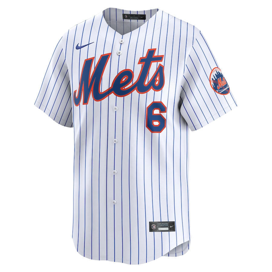 Alternative view of Starling Marte 6 New York Mets Alternate Limited Player Men Jersey - White 