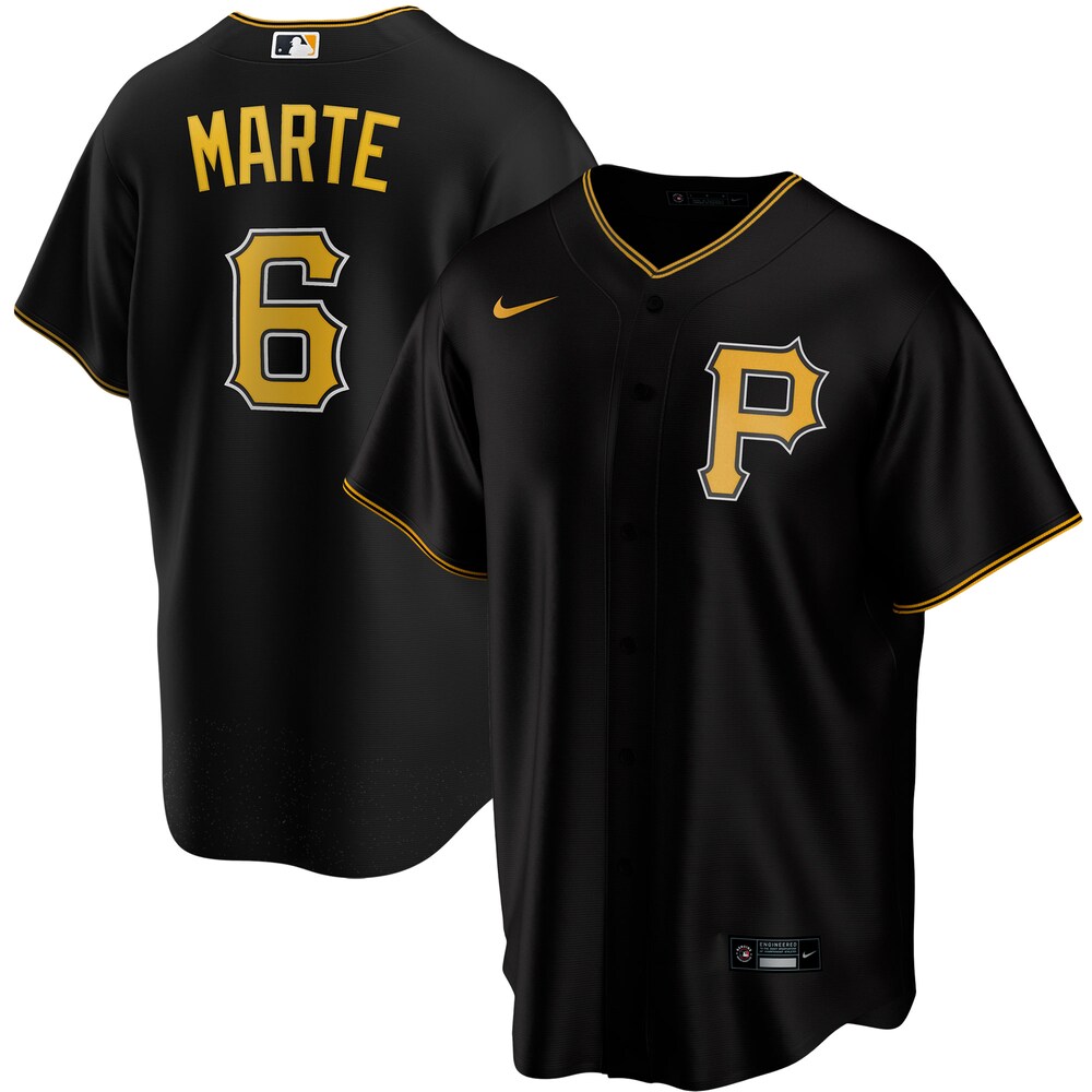 Starling Marte Pittsburgh Pirates Alternate 2020 Player Jersey - Black