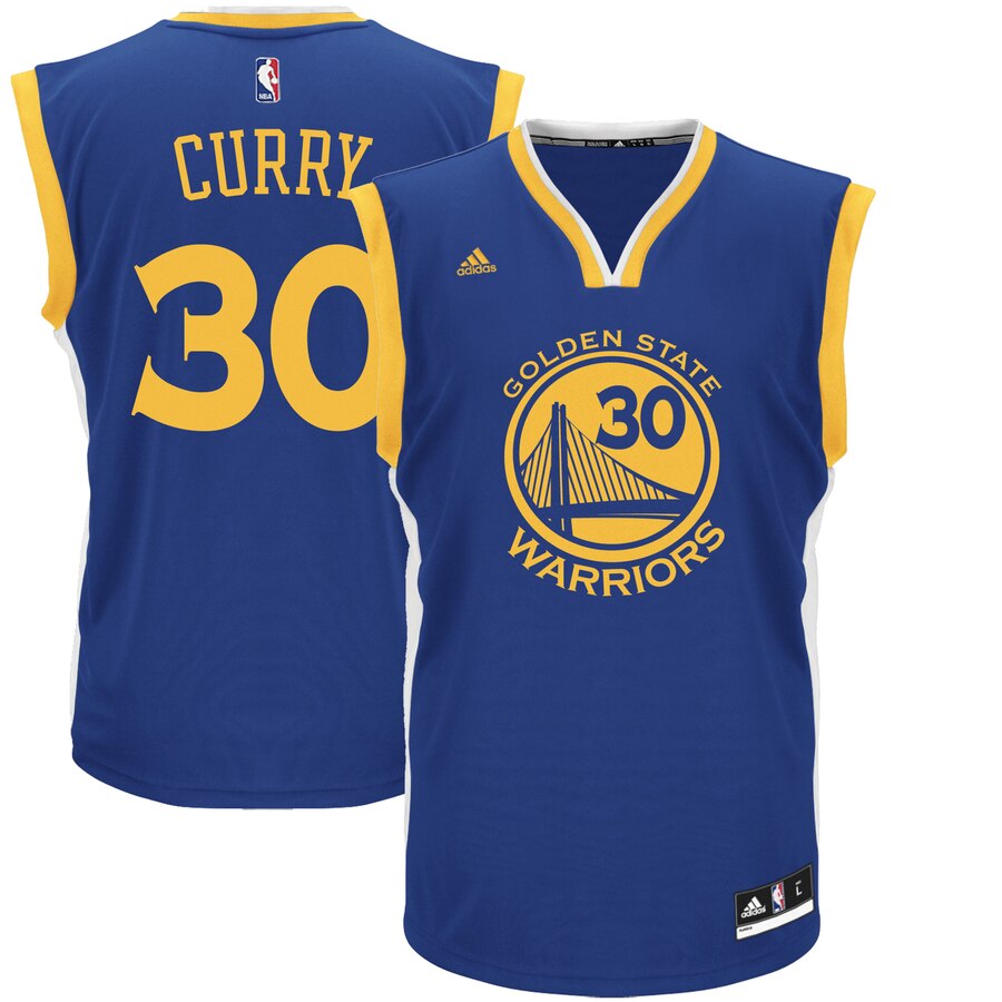 Stephen Curry Golden State Warriors Adidas Replica Road Jersey - Royal Blue