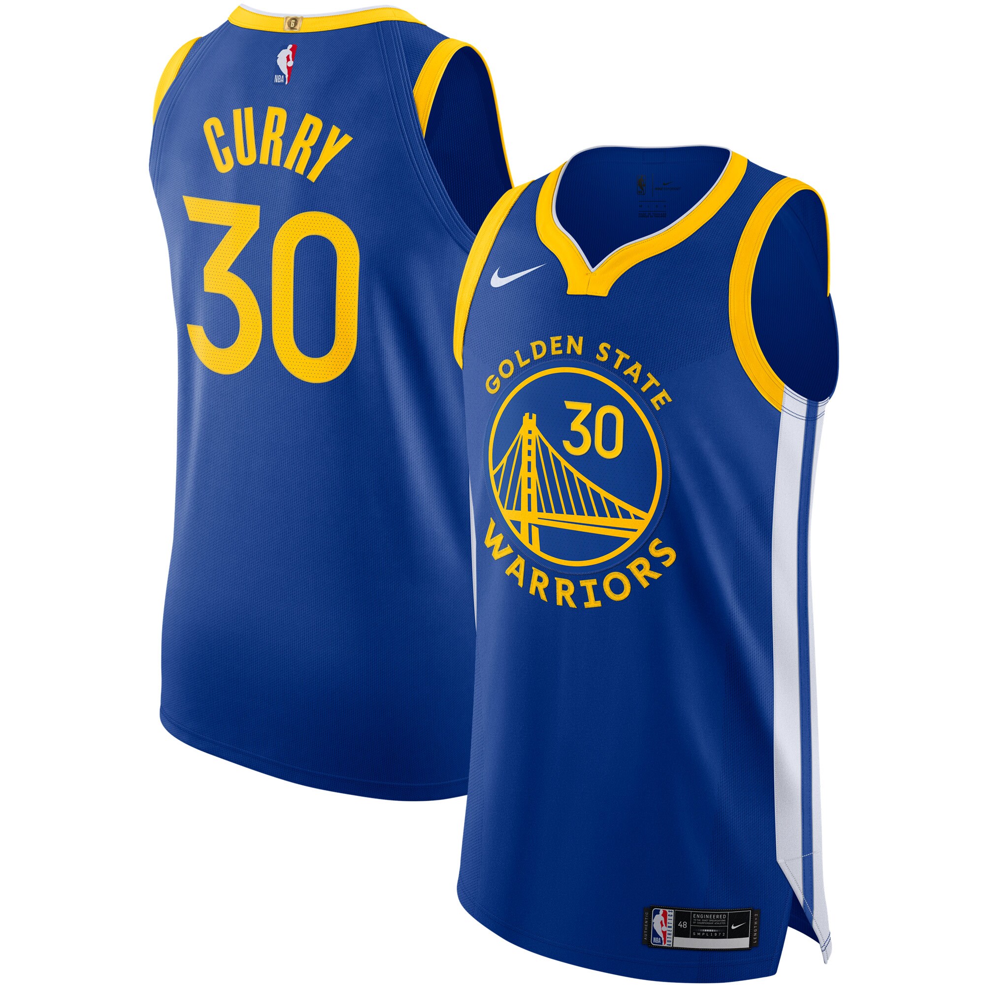 Stephen Curry Golden State Warriors Authentic Jersey - Icon Edition - Royal