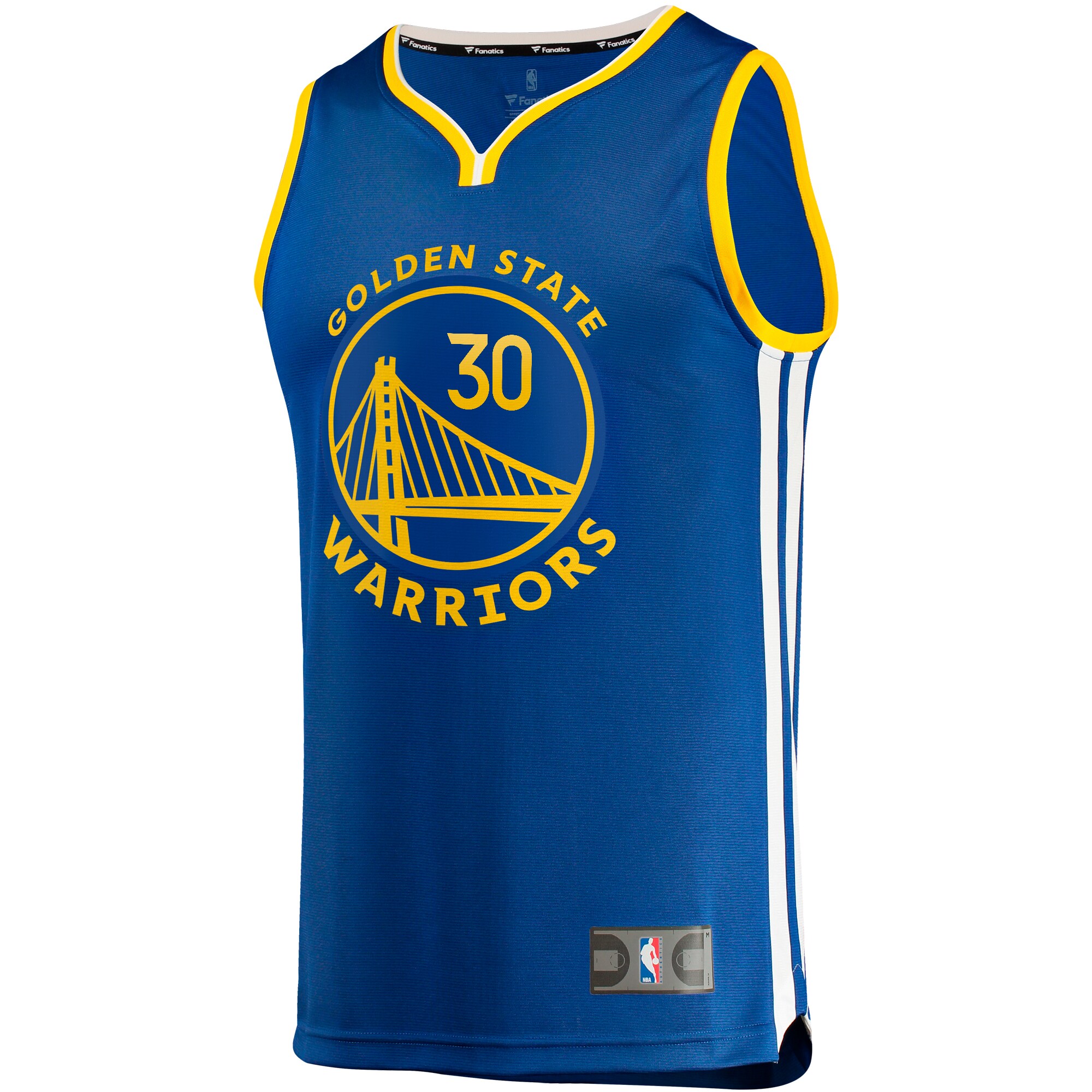 Alternative view of Stephen Curry Golden State Warriors Fanatics Big & Tall Fast Break Player Jersey - Royal - Icon Edition