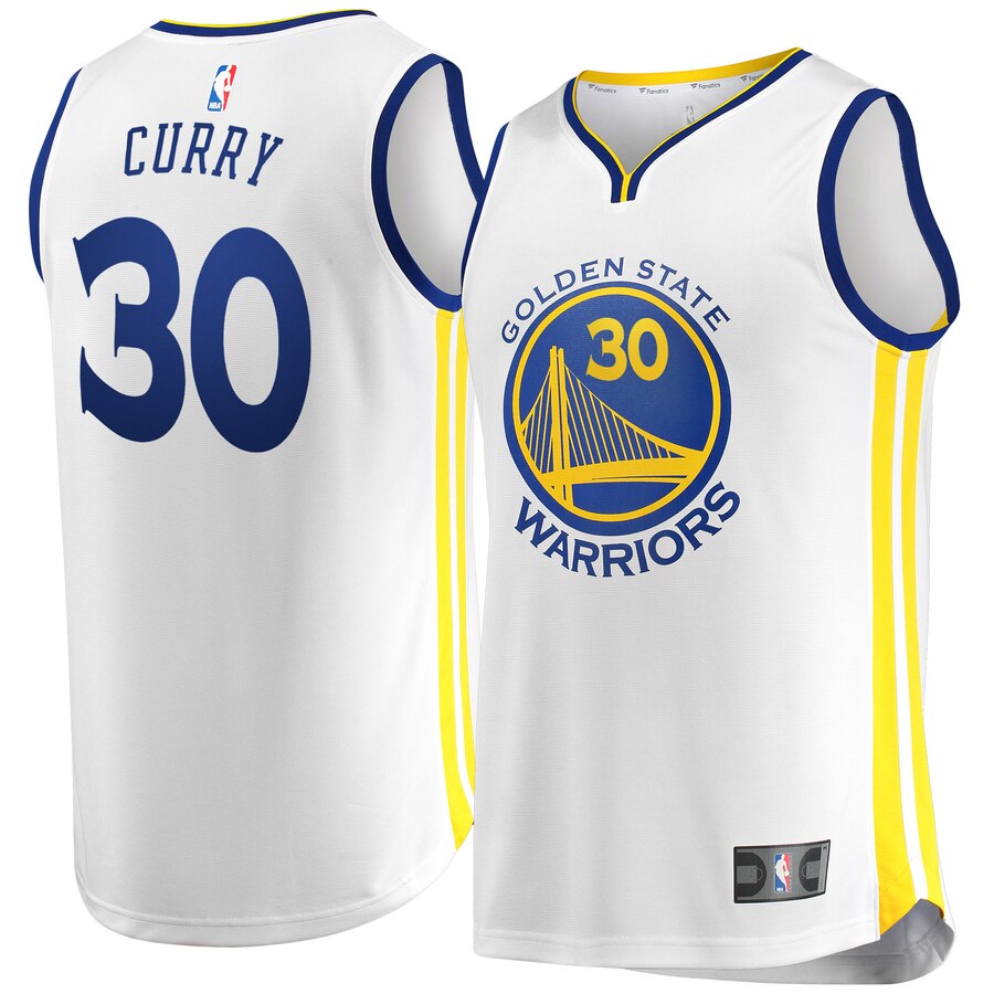 Stephen Curry Golden State Warriors Fanatics Branded Fast Break Replica Jersey White - Association Edition